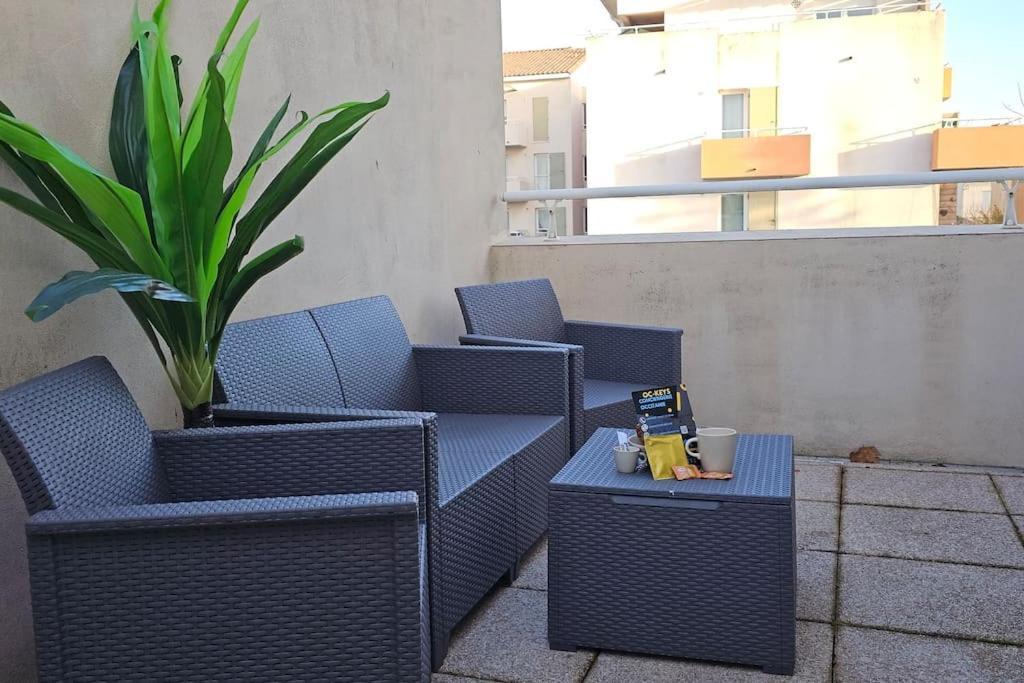 דירות נרבון L'Orchidee, Proche De La Gare Avec Clim Et Terrasse מראה חיצוני תמונה